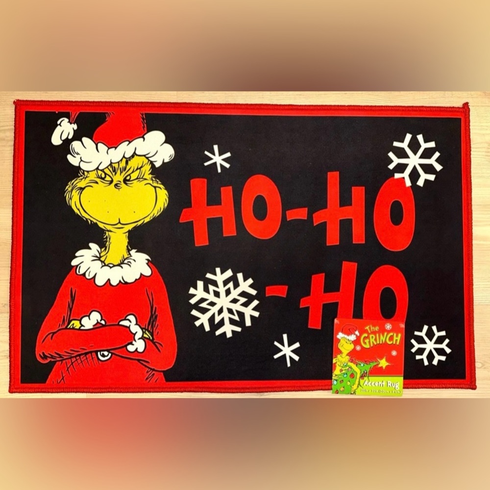 The Grinch Kitchen Area/Sink Rug BLACK 20X32